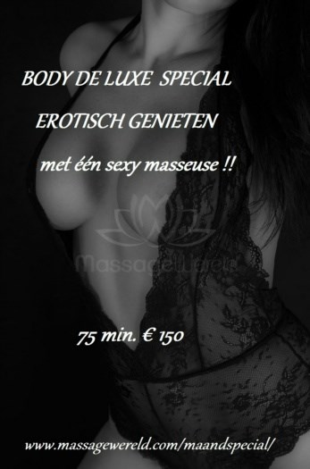 Maandspecial NOVEMBER Massagewereld Den Bosch Erotische Massage