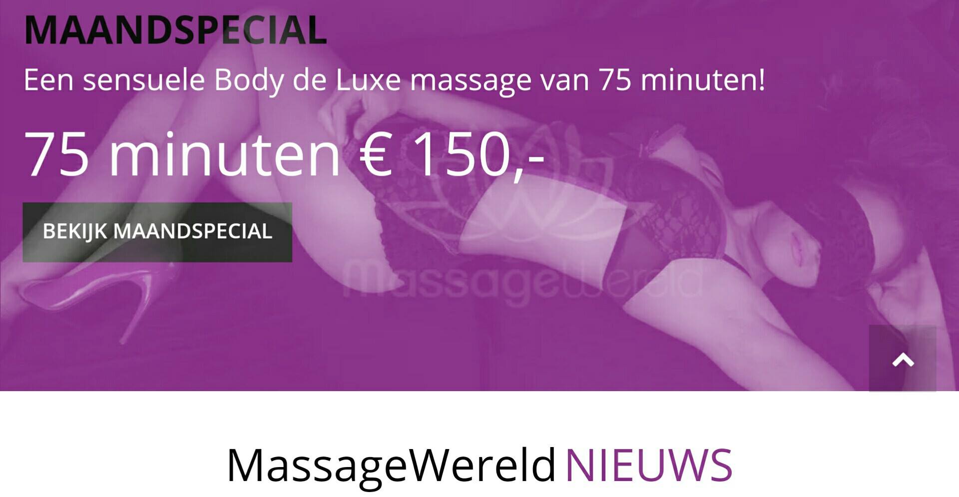 Maandspecial NOVEMBER Massagewereld Den Bosch Erotische Massage
